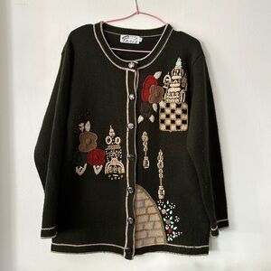 Vintage Style de Paris buttons cardigan for womens